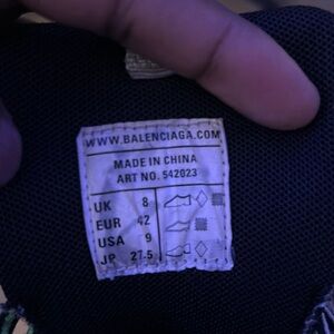 green and blue  balenciaga size 9